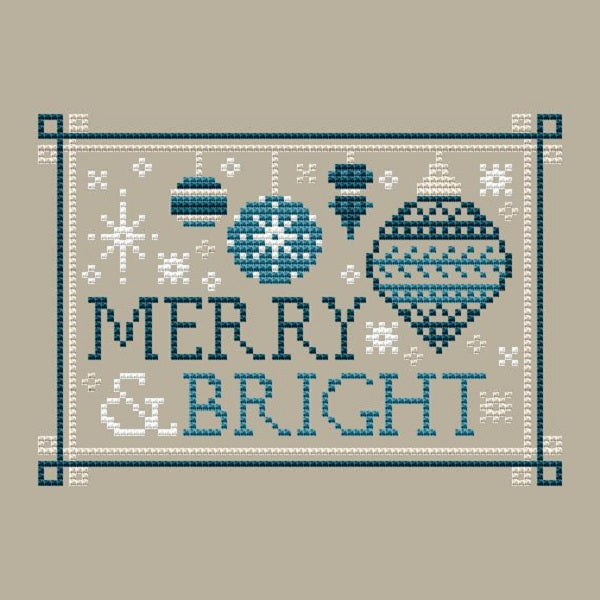 A Type of Christmas Merry And Bright - Cross Stitch Pattern