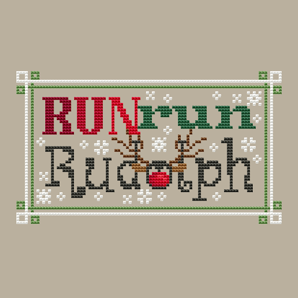 A Type of Christmas Rudolph - Cross Stitch Pattern