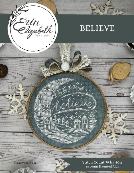 Believe - Christmas Cross Stitch Pattern
