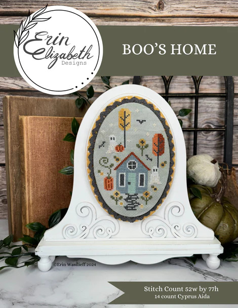 Boo's Home - Halloween Cross Stitch Pattern