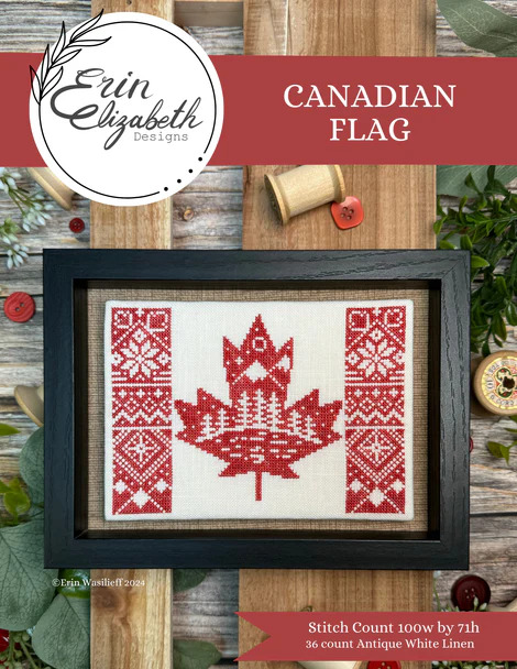 Canadian Flag - Cross Stitch Pattern