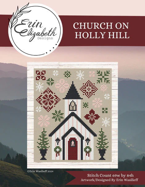 Church on Holly Hill - Cross Stitch Pattern