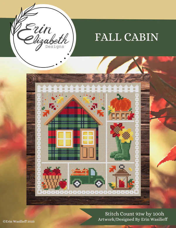 Fall Cabin - Cross Stitch Pattern