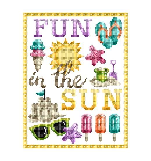 Fun in the Sun - Cross Stitch Pattern