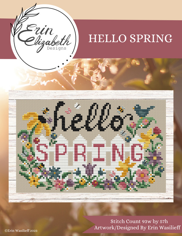 Hello Spring - Cross Stitch Pattern