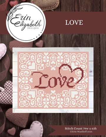 Love - Valentine Cross Stitch Pattern