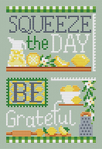 Lemon Kitchen Smalls - Cross Stitch Pattern