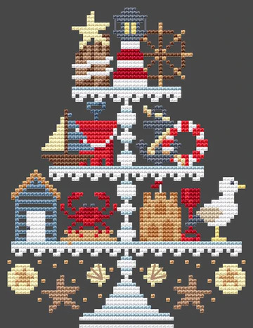 Nautical Tier - Cross Stitch Pattern