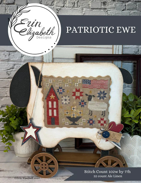 Patriotic Ewe - Cross Stitch Pattern