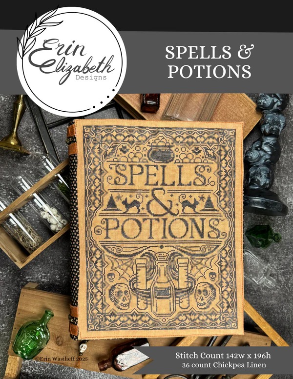Spells & Potions - Halloween Cross Stitch Pattern