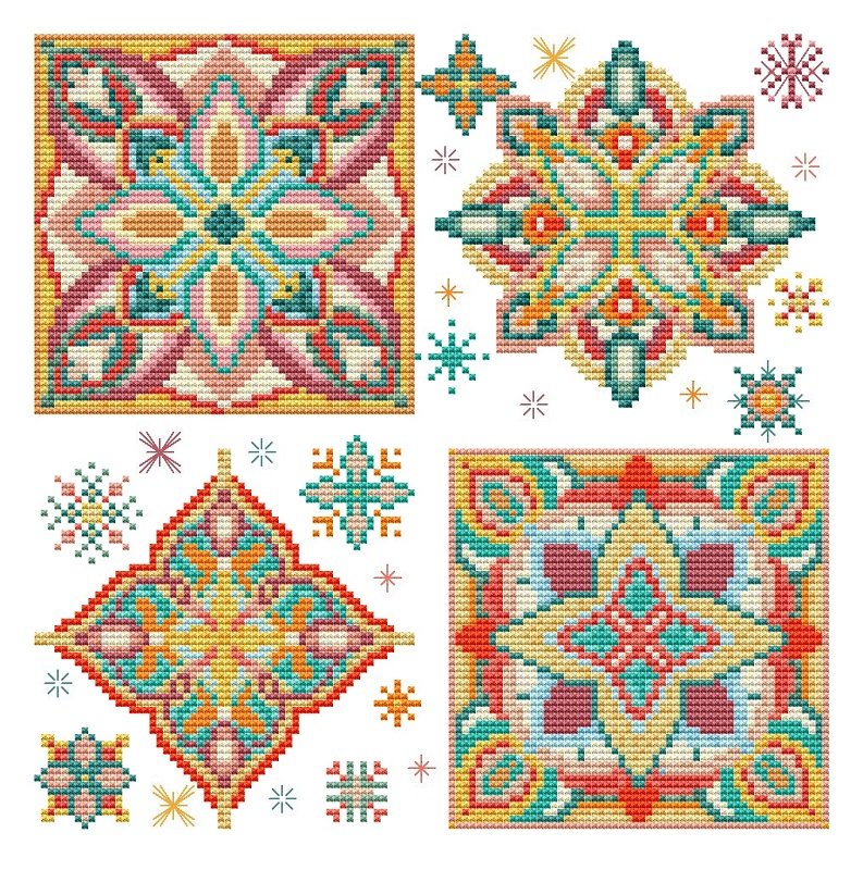 Summer Starbursts - Cross Stitch Pattern