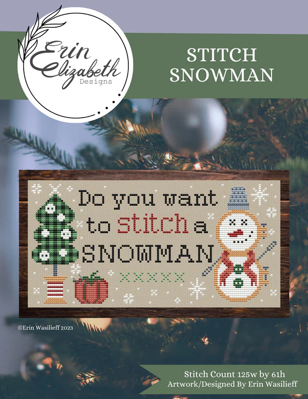 Stitch Snowman - Christmas Cross Stitch Pattern