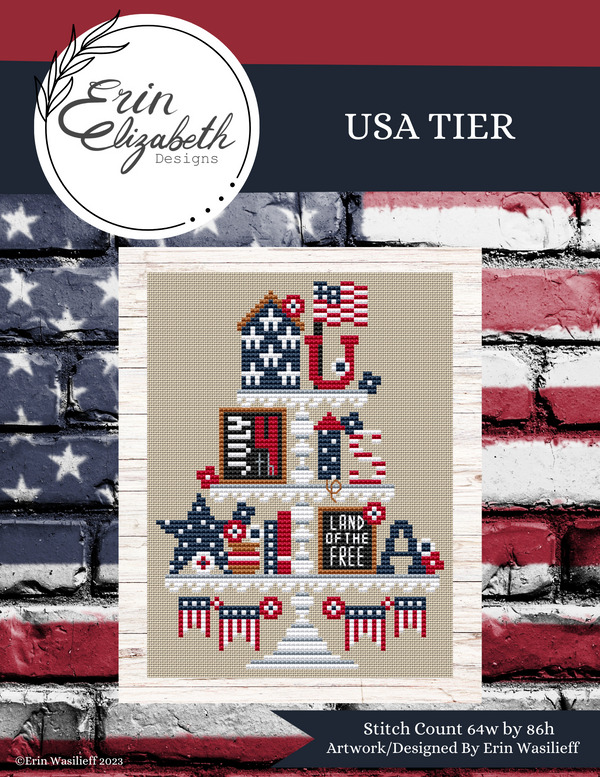 USA Tier - Cross Stitch Pattern