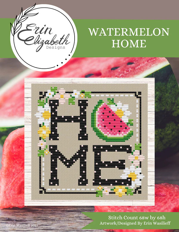 Watermelon Home - Cross Stitch Pattern