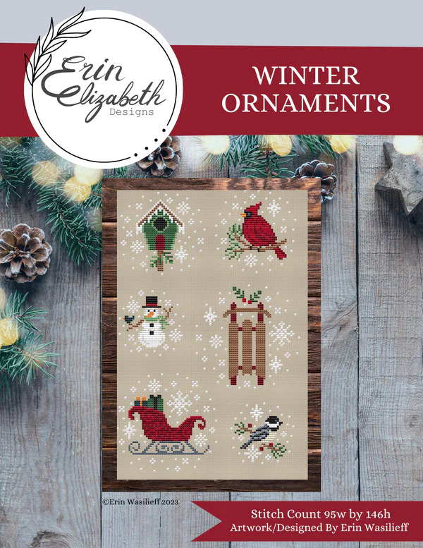 Winter Ornaments - Christmas Cross Stitch Pattern