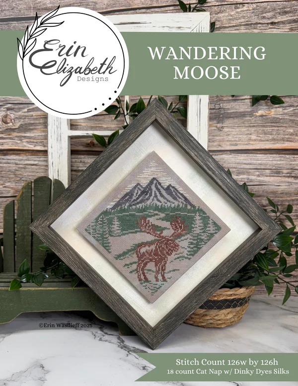 Wandering Moose - Cross Stitch Pattern