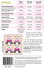 Pandas in Sweaters - Quilt Pattern