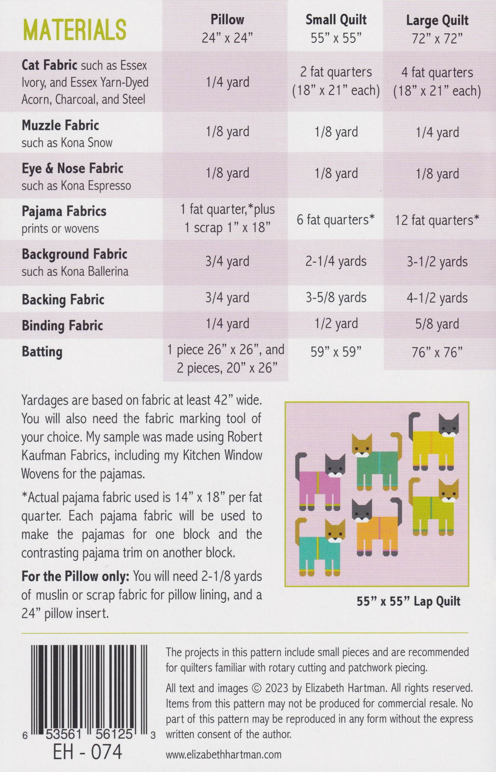 Cats in Pajamas - Quilt Pattern