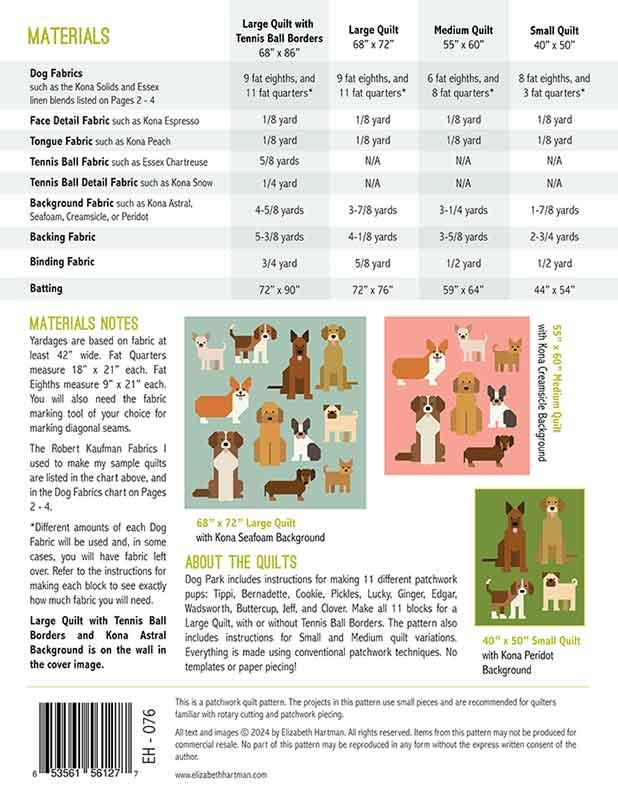 Dog Park - Quilt Pattern