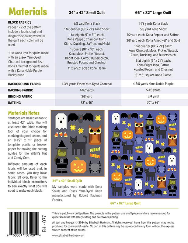 Happy Halloween - Quilt Pattern