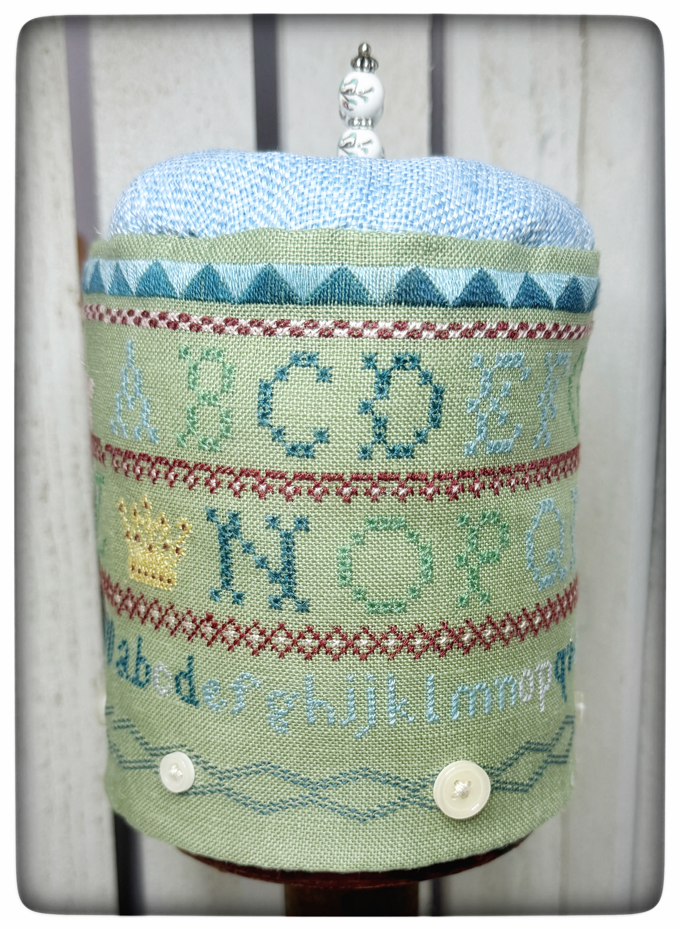Royal Band Sampler - Pin Drum - Cross Stitch Pattern