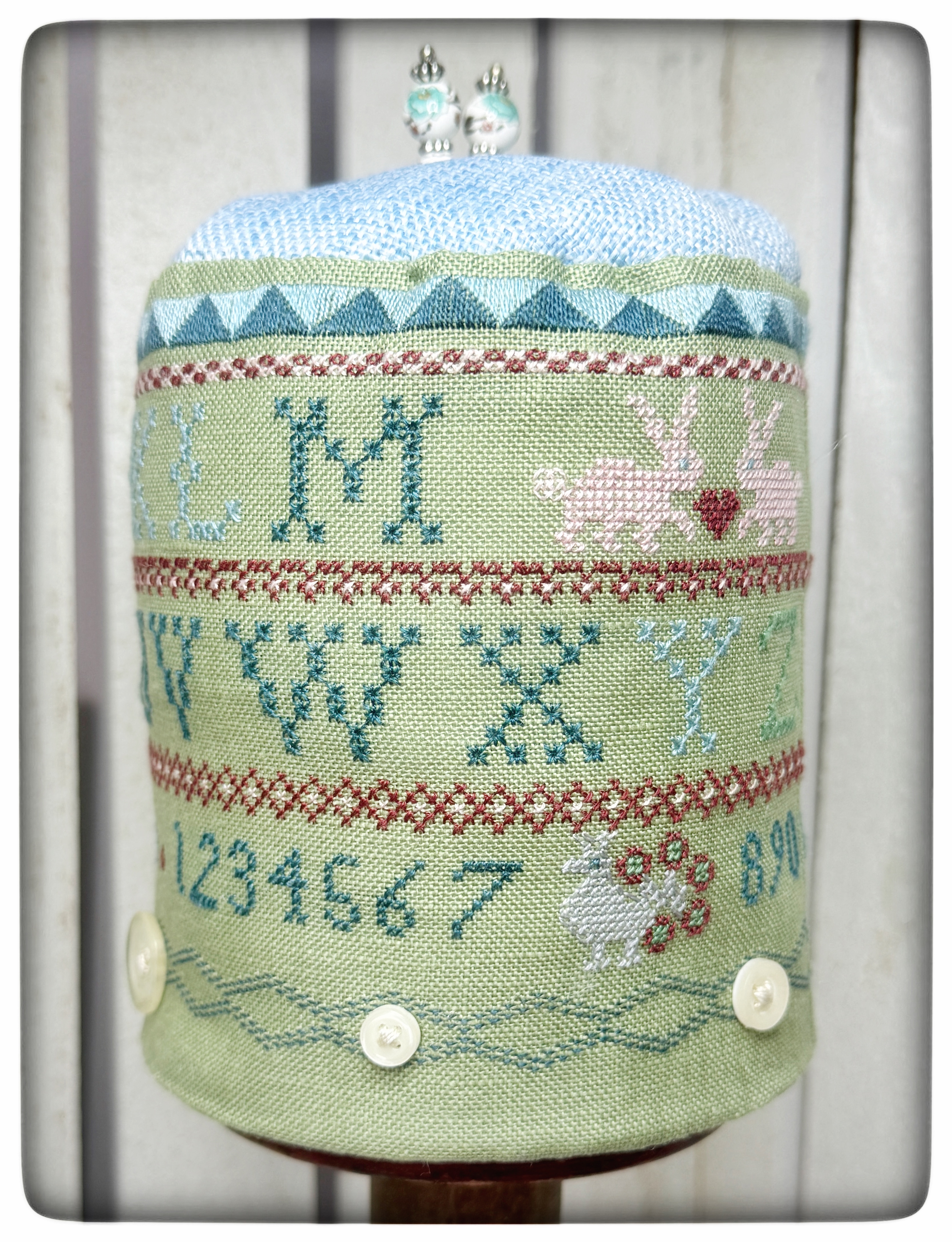 Royal Band Sampler - Pin Drum - Cross Stitch Pattern