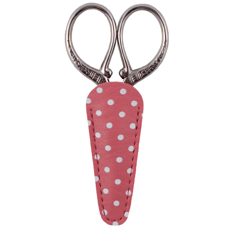 Embroidery Scissor Case Pink and White