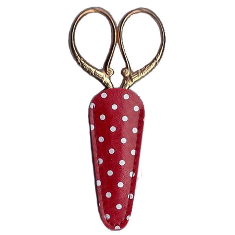 Embroidery Scissor Case Red and White