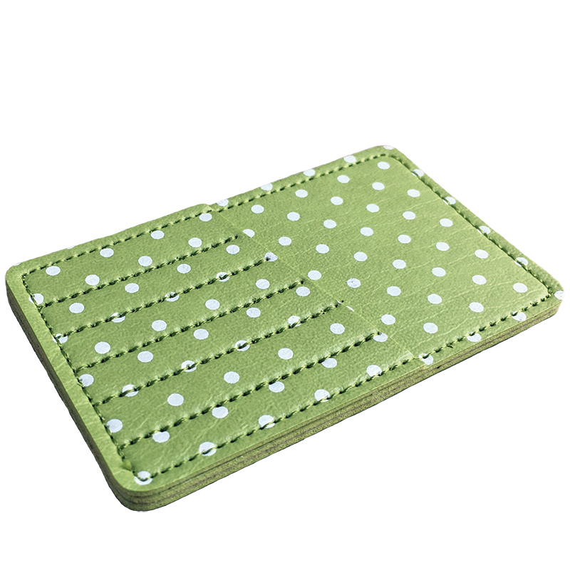 Polka Dot Needle Carry Card Light Green