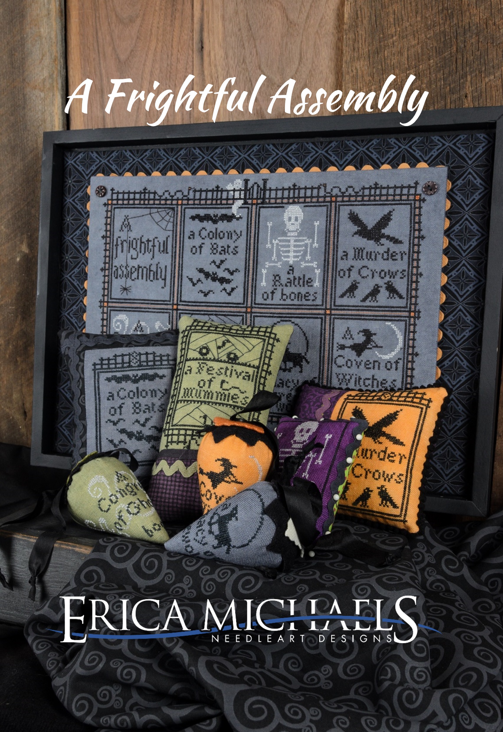 A Frightful Assembly - Halloween Cross Stitch Pattern