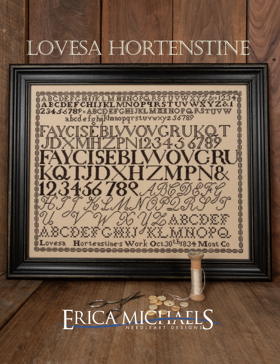 Lovesa Hortenstine, 1834 - Cross Stitch Pattern
