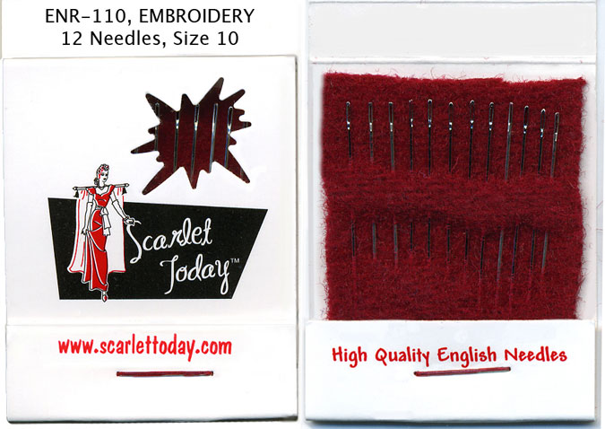 Matchbook Needle Embroidery Size 10