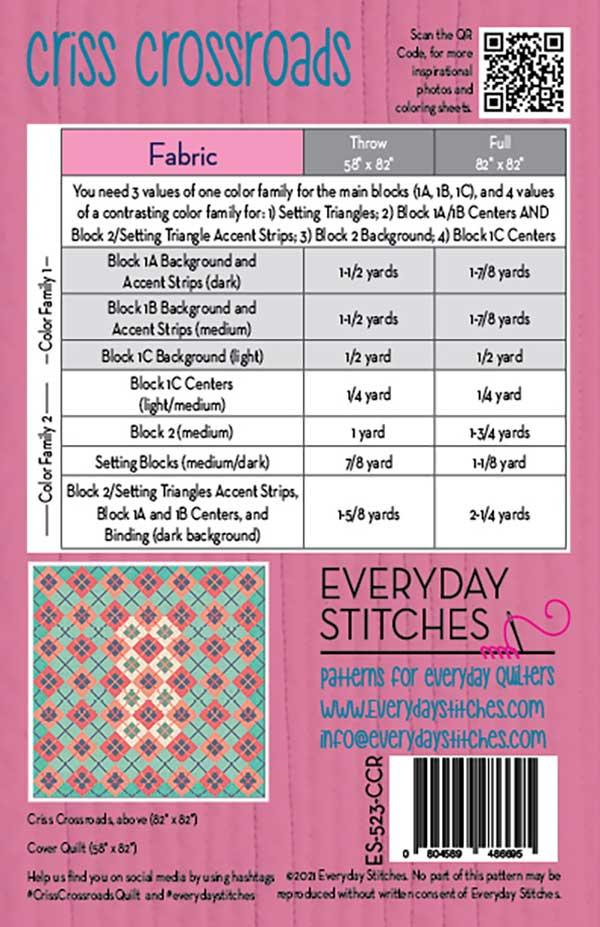 Criss Cross - Quilt Pattern