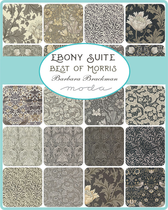 Ebony Suite Charcoal - Quilt Fabric