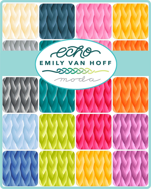 Echo Braid Light Blue - Quilt Fabric