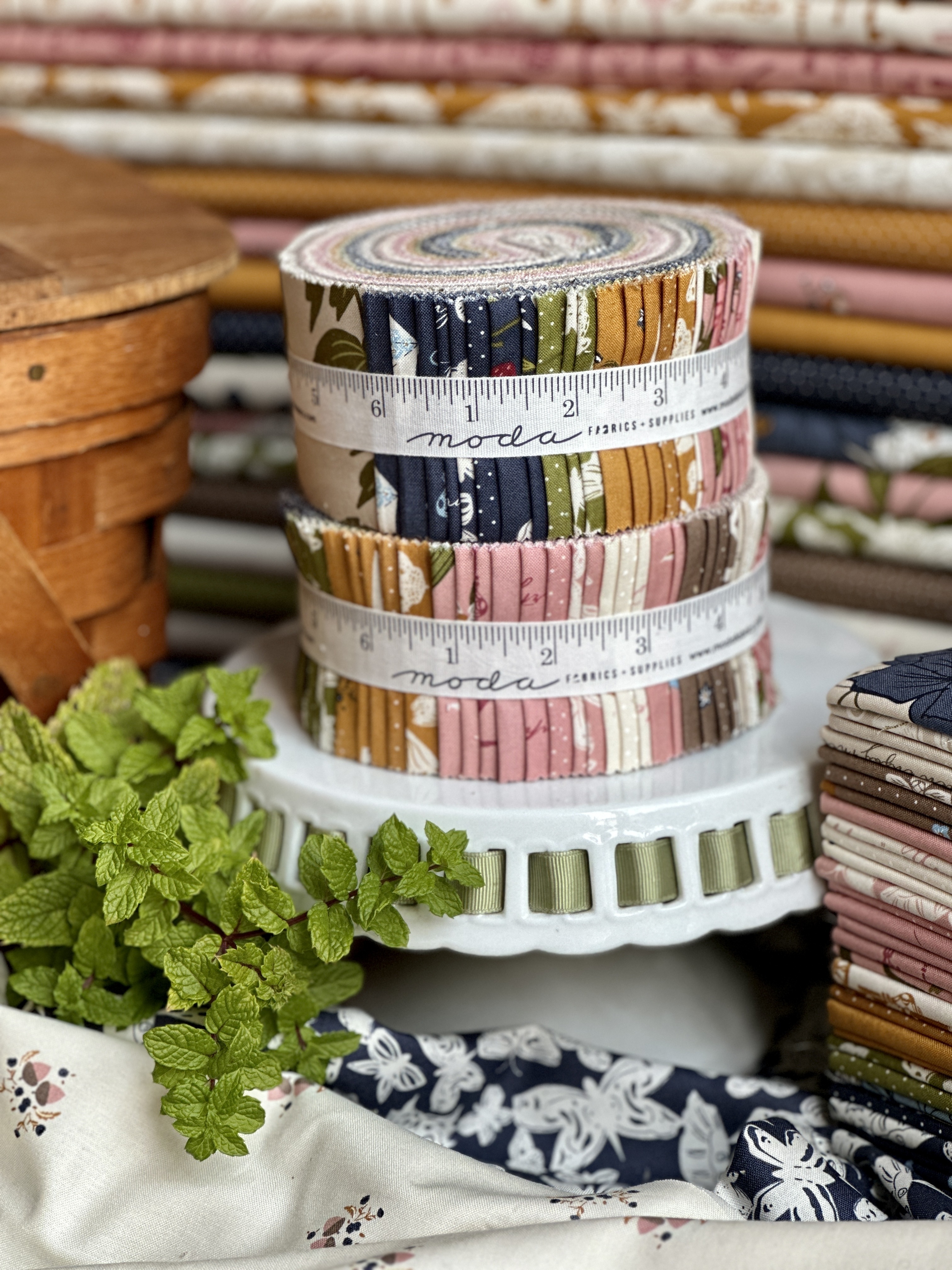 Enchantment Script - Indigo - Quilt Fabric