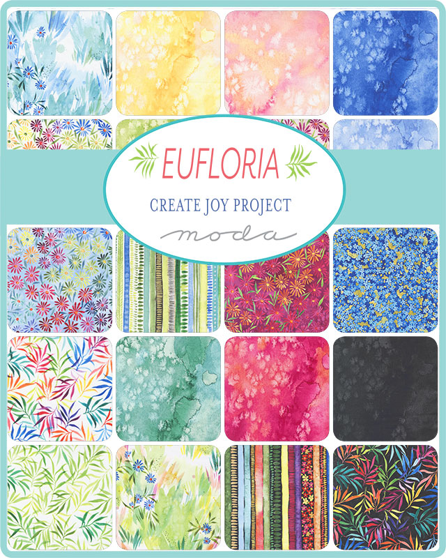Eufloria Peridot - To And Fro Landscape - Quilt Fabric