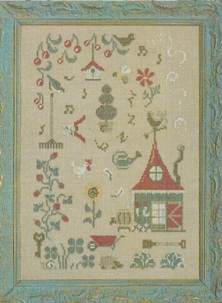 In My Garden There Is - Cross Stitch Pattern