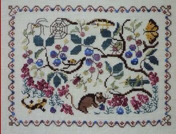 Blackberry Plant - Cross Stitch Pattern