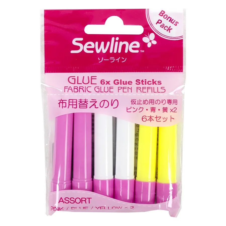 Sewline Fabric Water Soluble Glue Pen Assorted Pack of 6