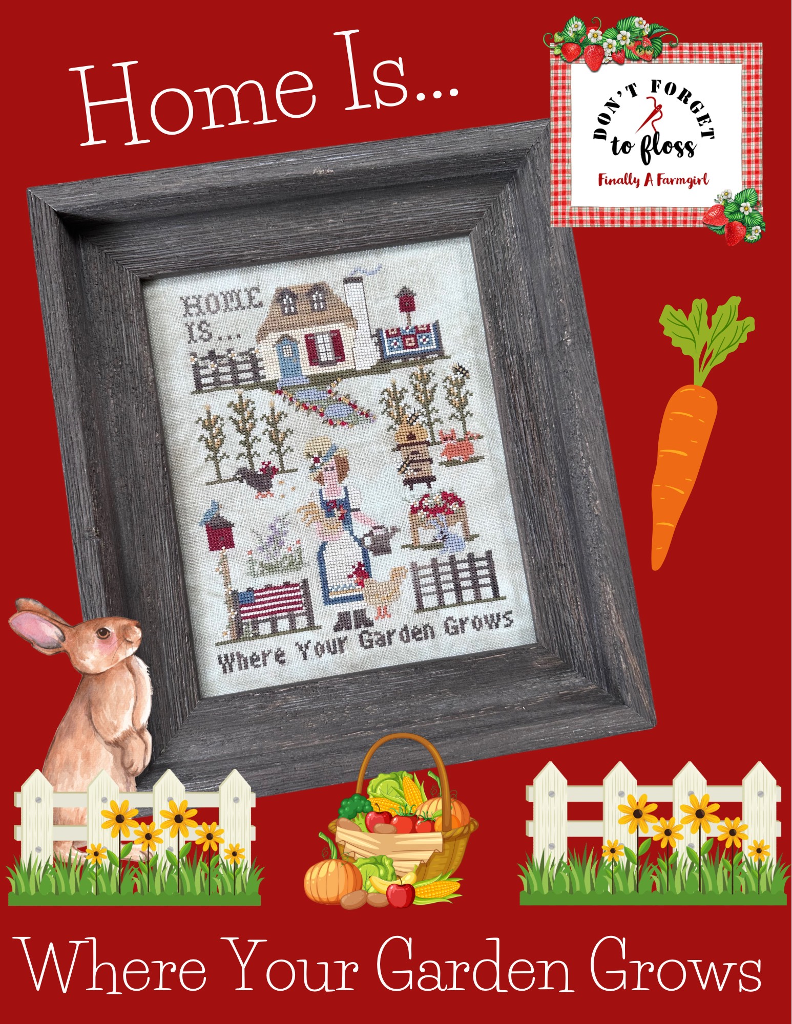 Home Is Where Your Garden Grows - Cross Stitch Pattern