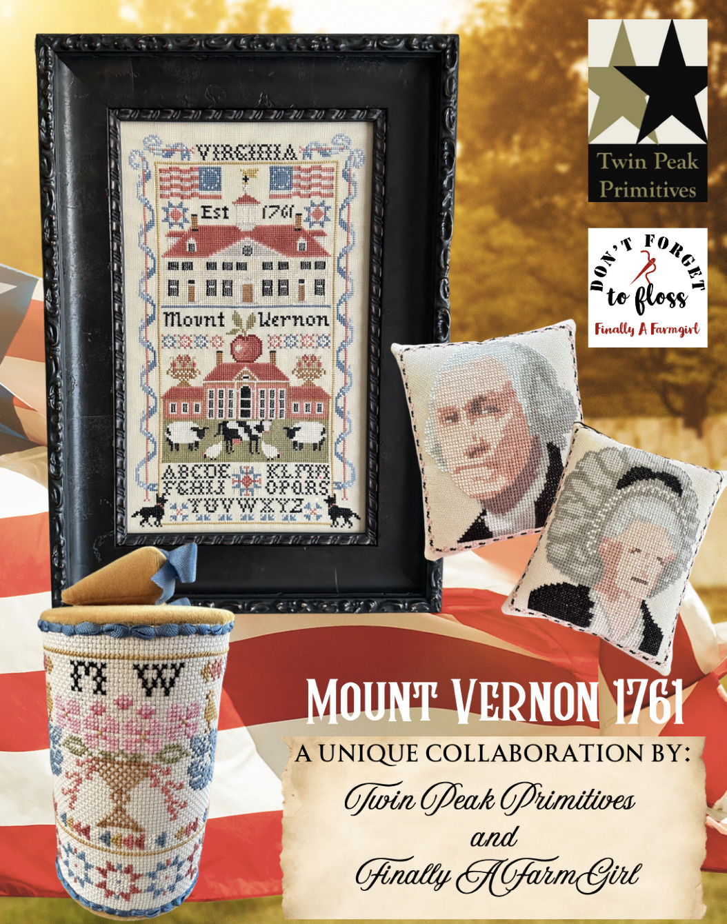Mount Vernon 1761 - Cross Stitch Pattern 