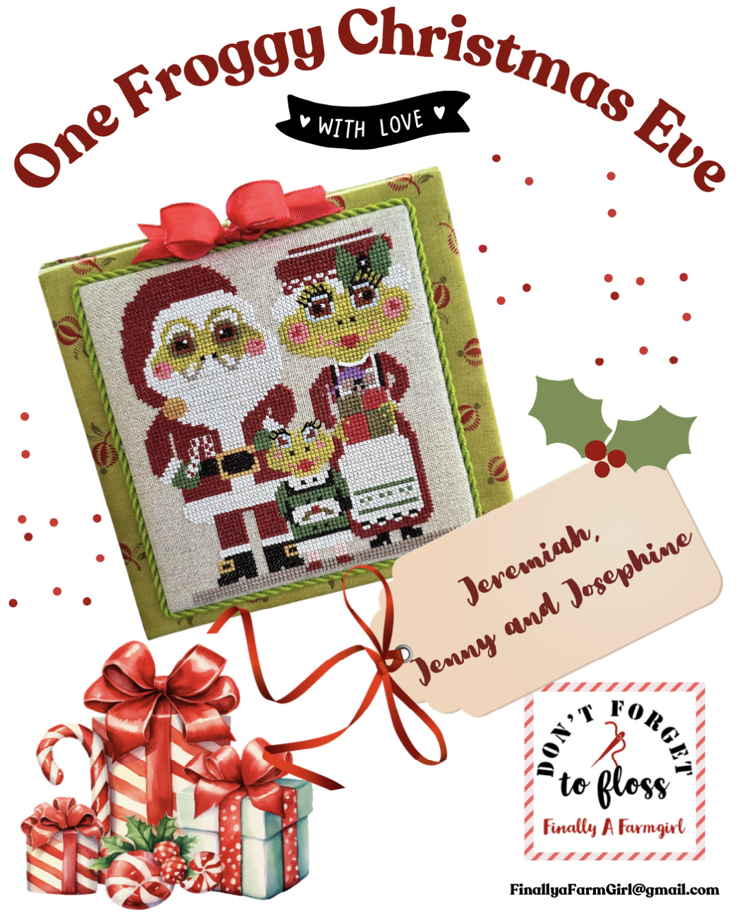 One Froggy Christmas Eve - Cross Stitch Pattern 