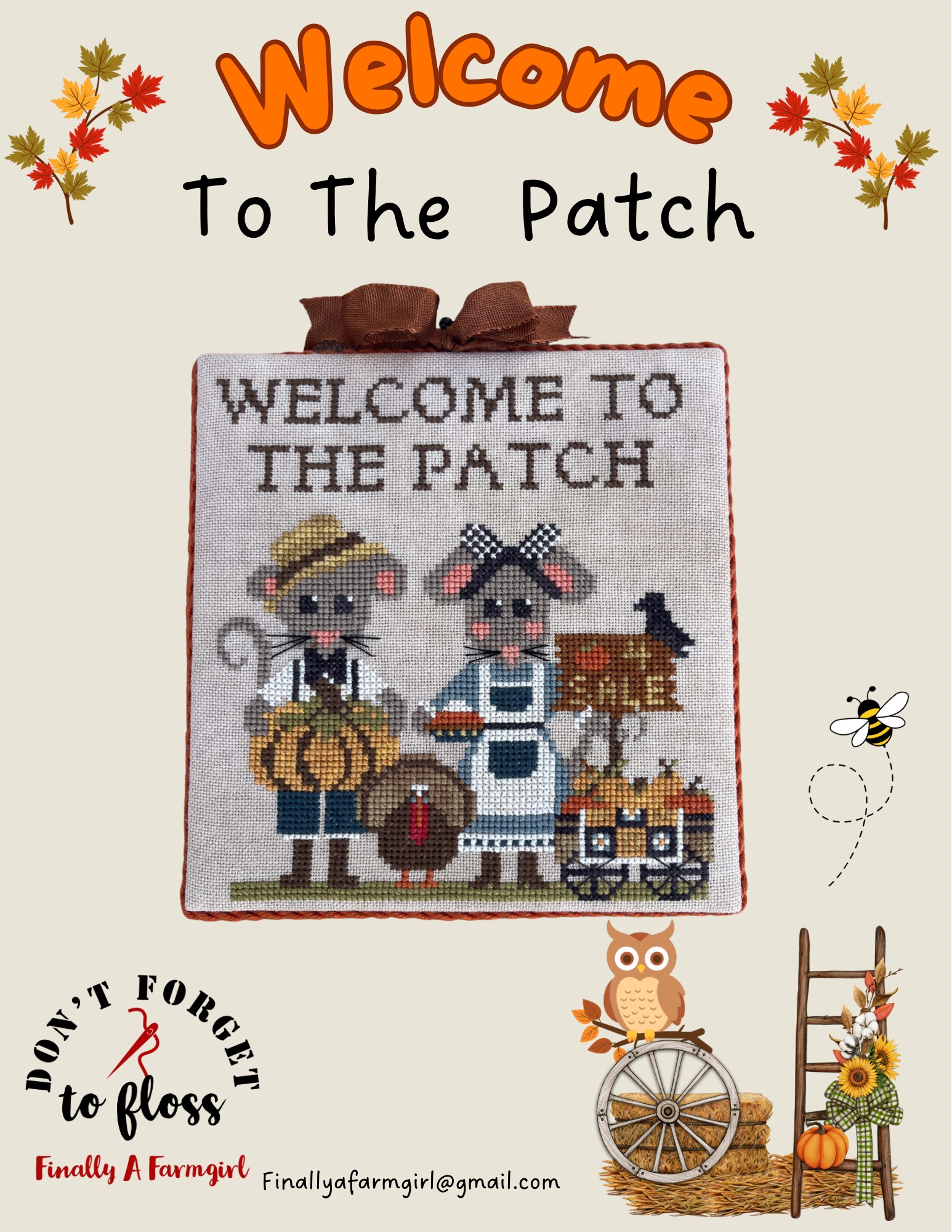 Welcome to the Patch - Cross Stitch Pattern 