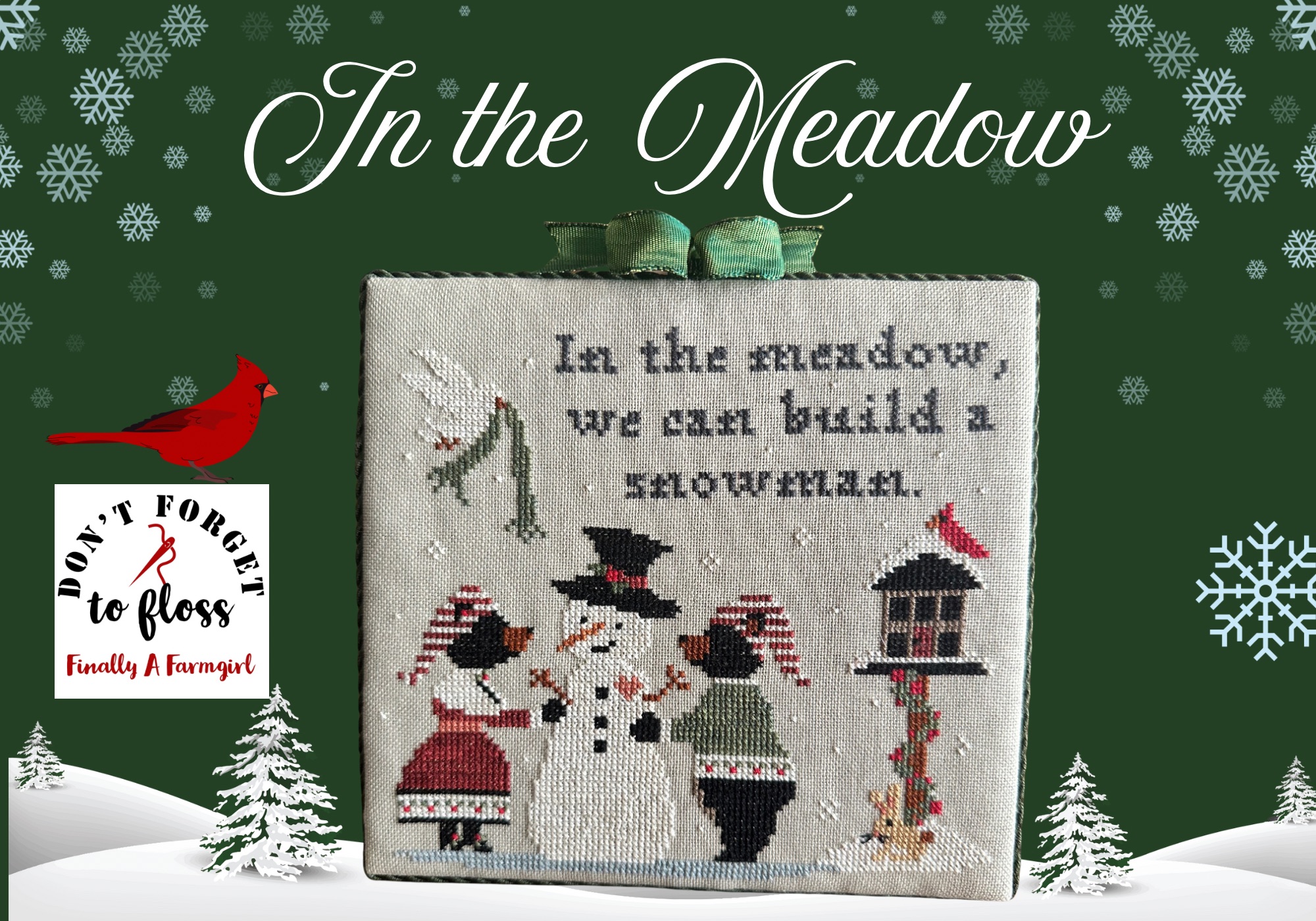 In The Meadow - Christmas Cross Stitch Pattern 