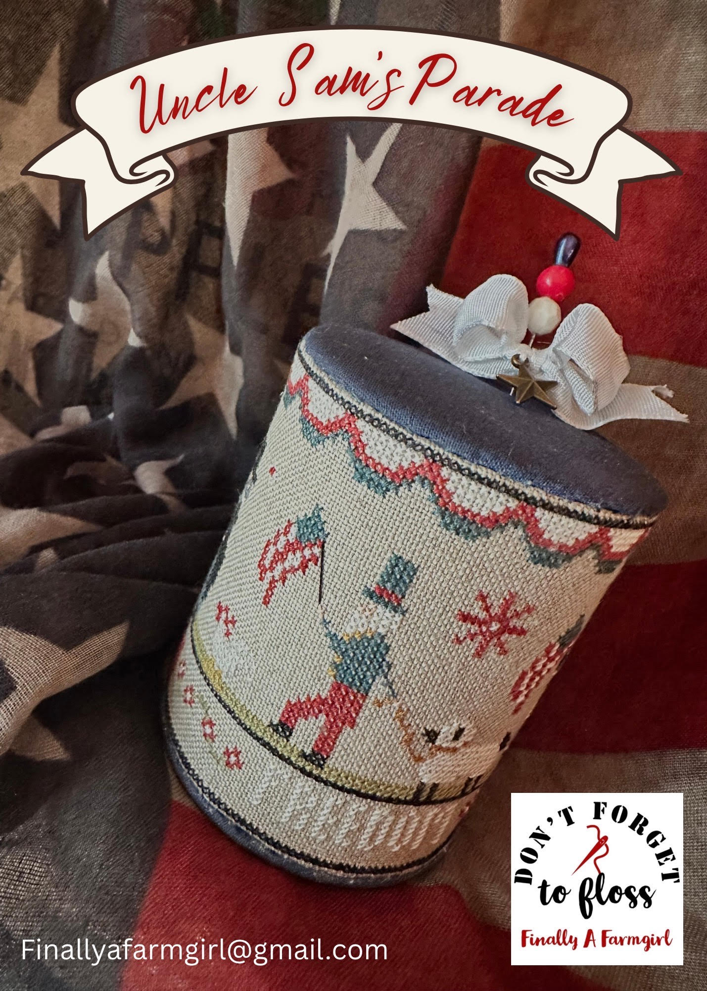 Uncle Sam's Parade - Patriotic Cross Stitch Pattern