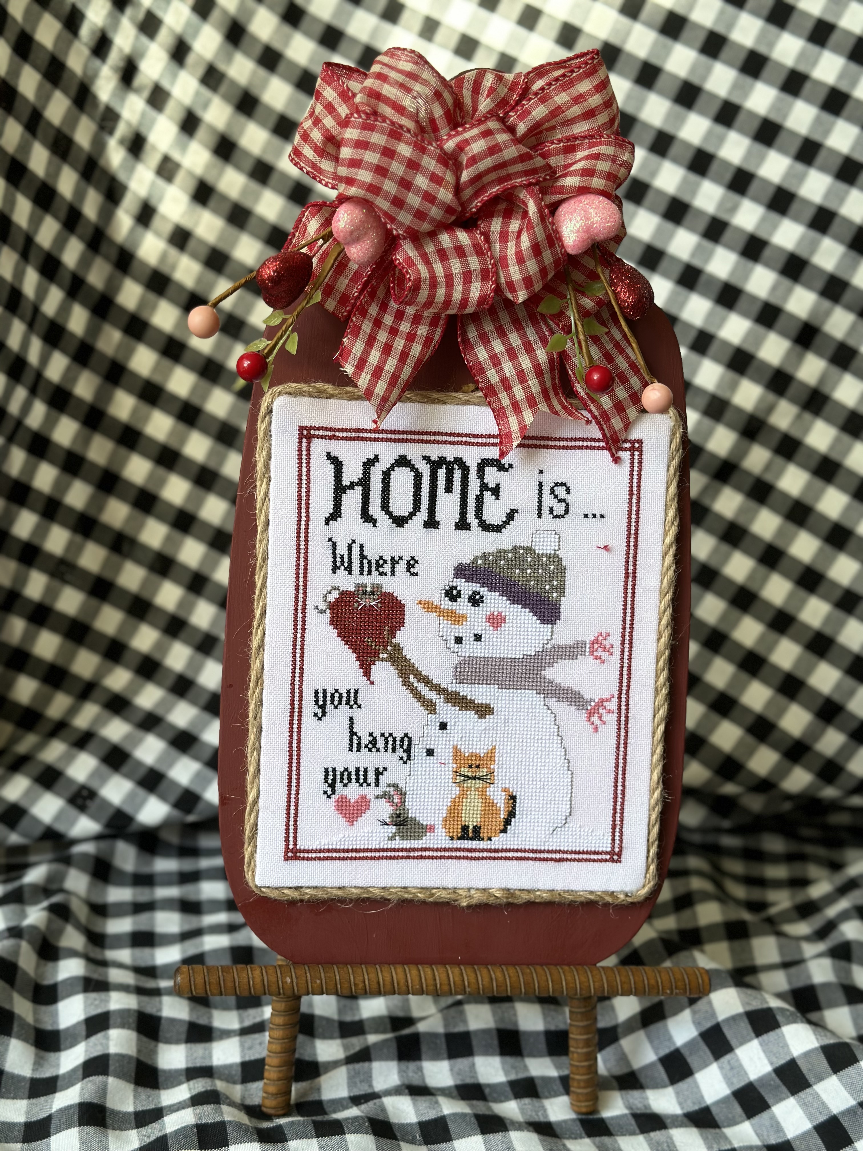 Home Is Where You Hang Your Heart - Cross Stitch