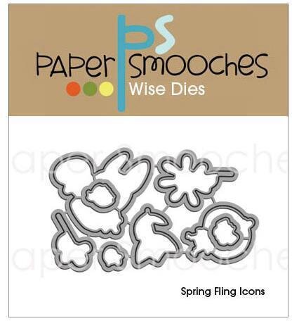 Paper Smooches Spring Fling Icons Dies