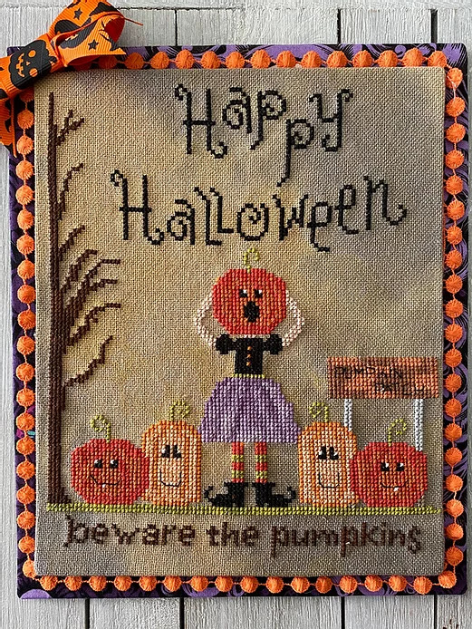 Beware the Pumpkins - Cross Stitch Pattern