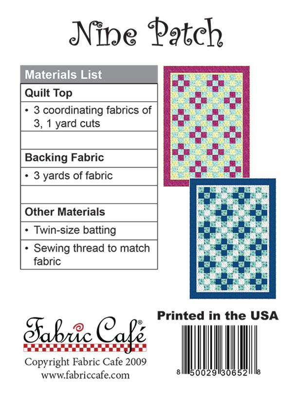 Nine Patch - Quilt Pattern